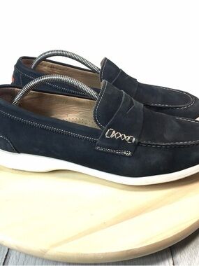 Peter Millar Man Loafers 10M Black Shoes Moccasins